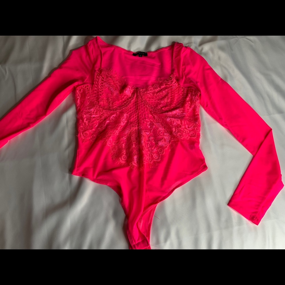 Hot pink Body suit NWT
